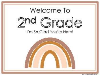 Welcome to Second Grade!