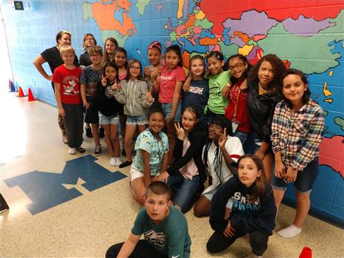 world map mural  